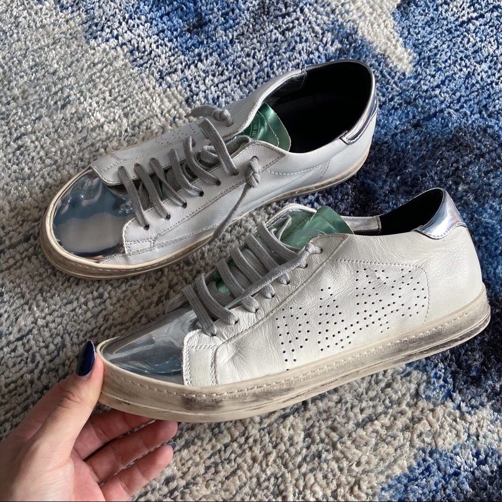 P448 Metallic Green/Silver Sneakers 👟